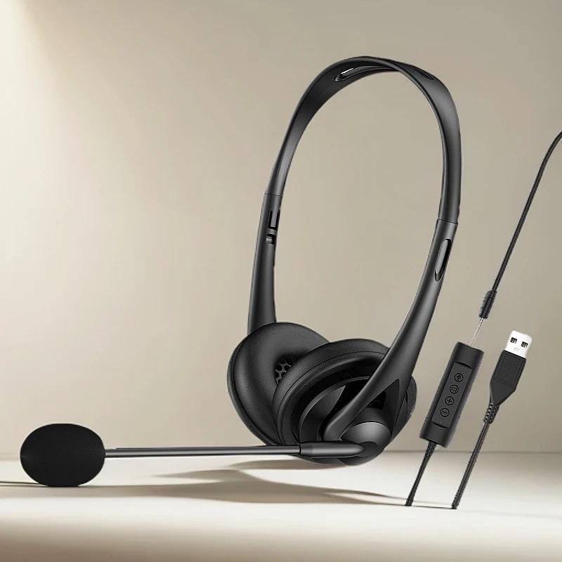 手机电脑耳机航空客服话务 3.5 136  USB卡车司机头戴式网课