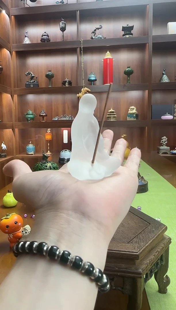 磨砂琉璃无相佛香插