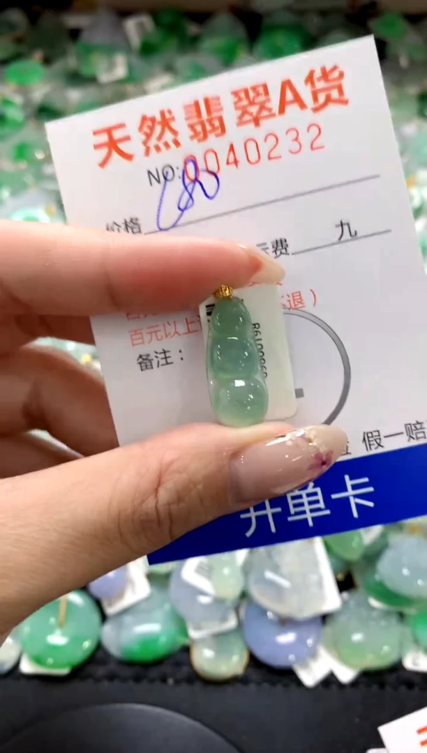 翡翠18K金镶嵌颈饰1111111111111111