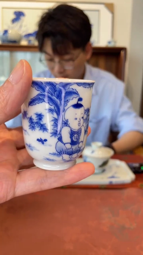 小桥窑童子系列闻香杯