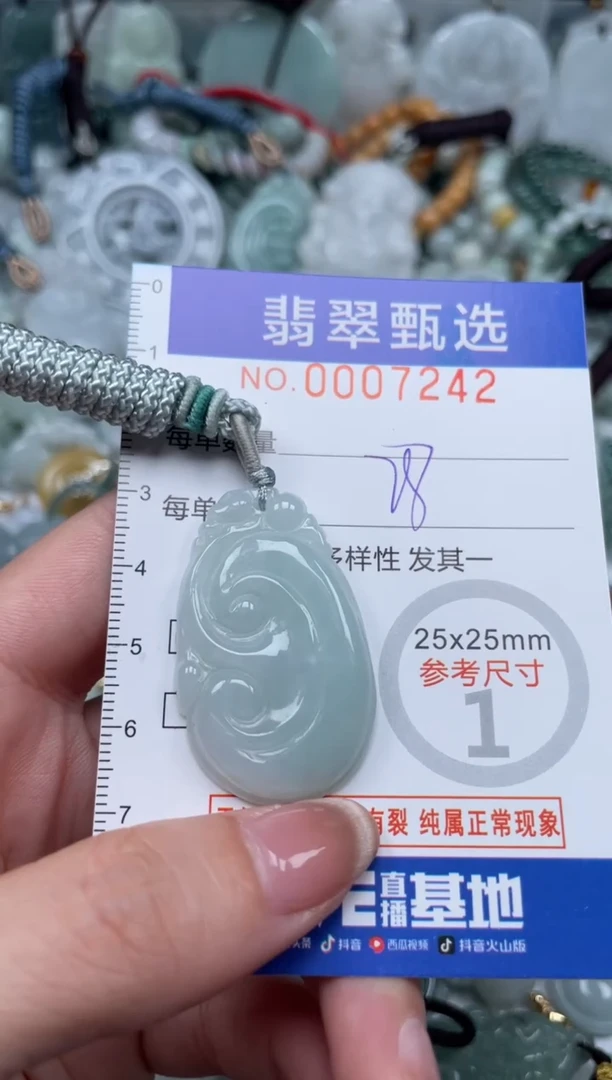 翡翠未镶嵌颈饰00..7242