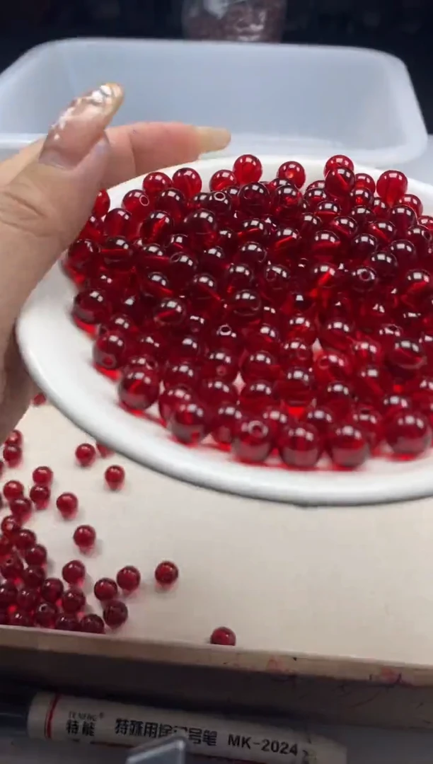 【闪购商品】蜜蜡颈饰未镶嵌w2063血*珀蜜蜡8mm*10颗