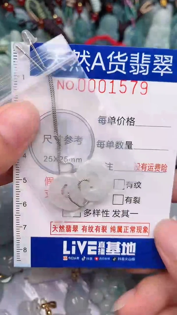 翡翠未镶嵌颈饰...0001579