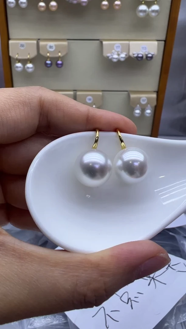 未镶嵌耳饰淡水珍珠098