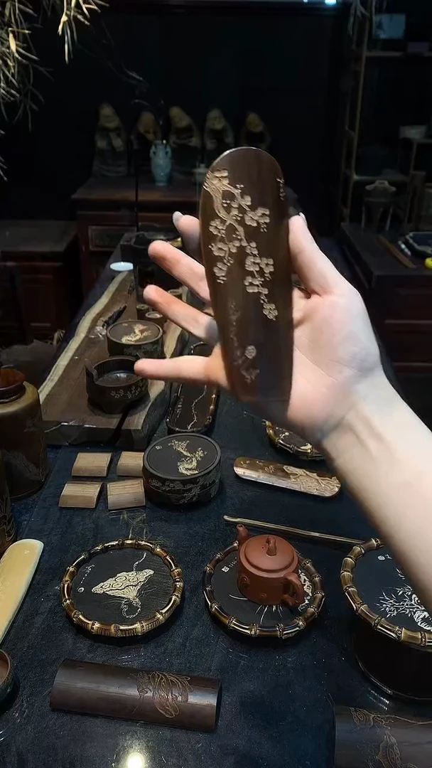 梯形梅花茶则....