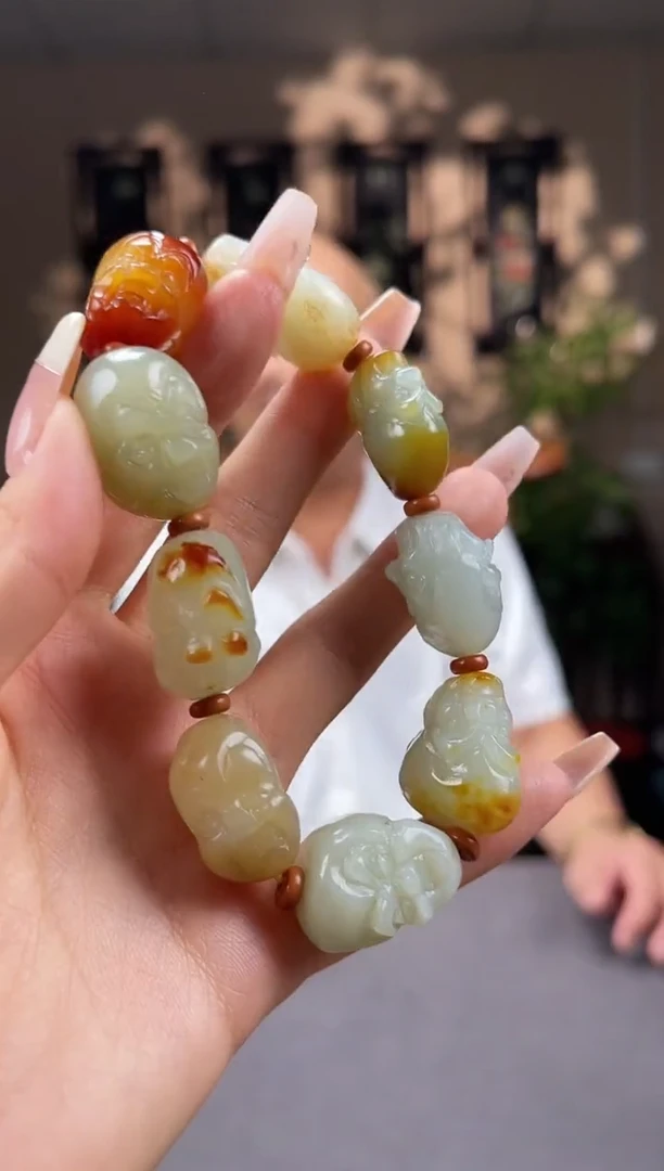 和田玉未镶嵌颈饰S421