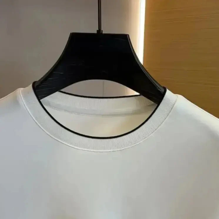 男士极简长袖T恤秋冬男士打底衫圆领时尚商务休闲纯色百搭卫衣男