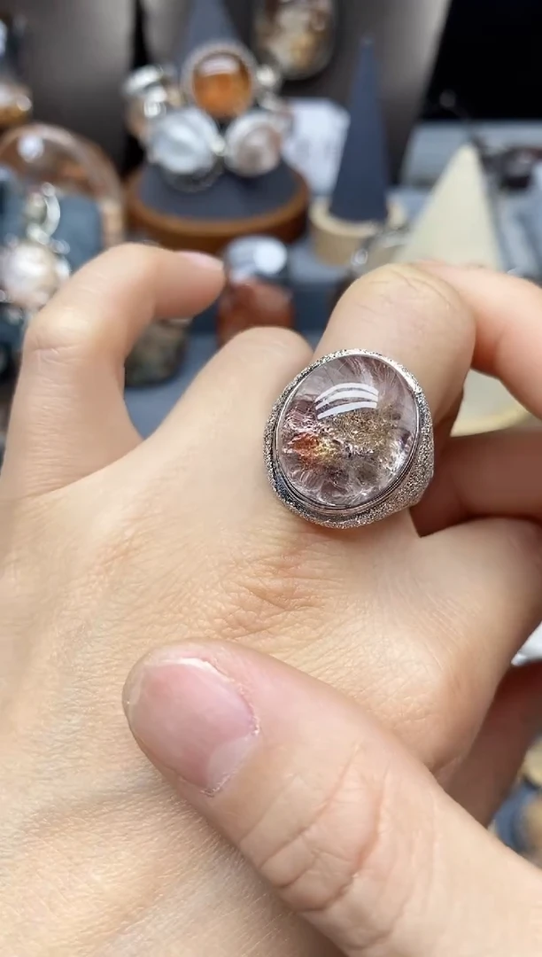 银S925镶嵌珠宝半成品水晶定制定制