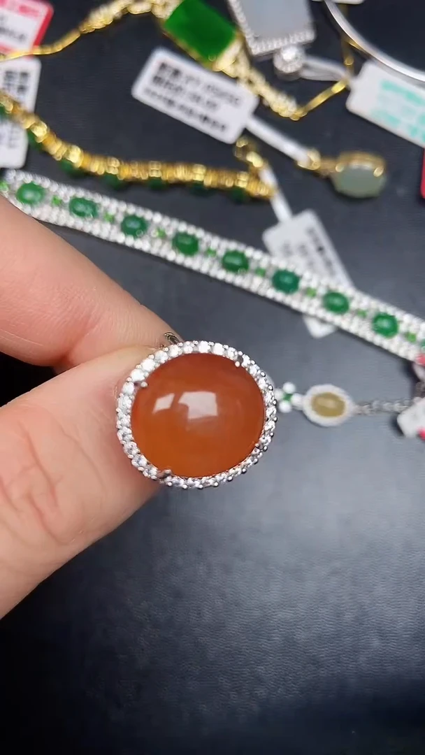 银S925镶嵌戒指翡翠2320