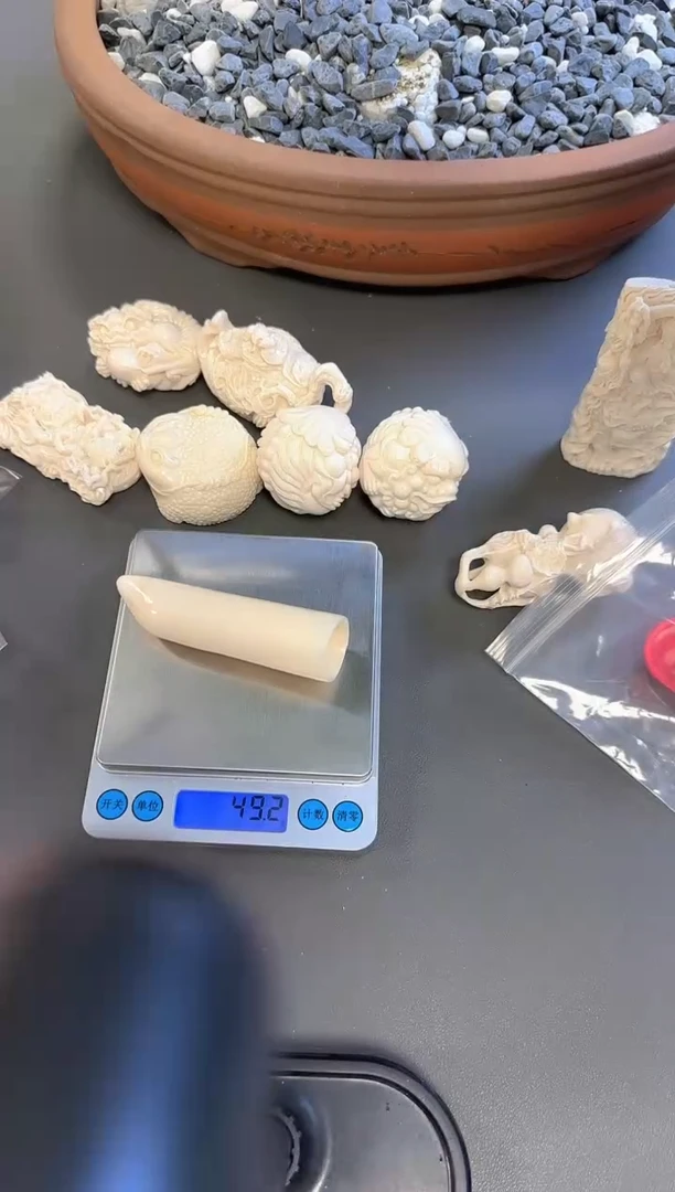 猛犸大嘴牙尖手把件***7号