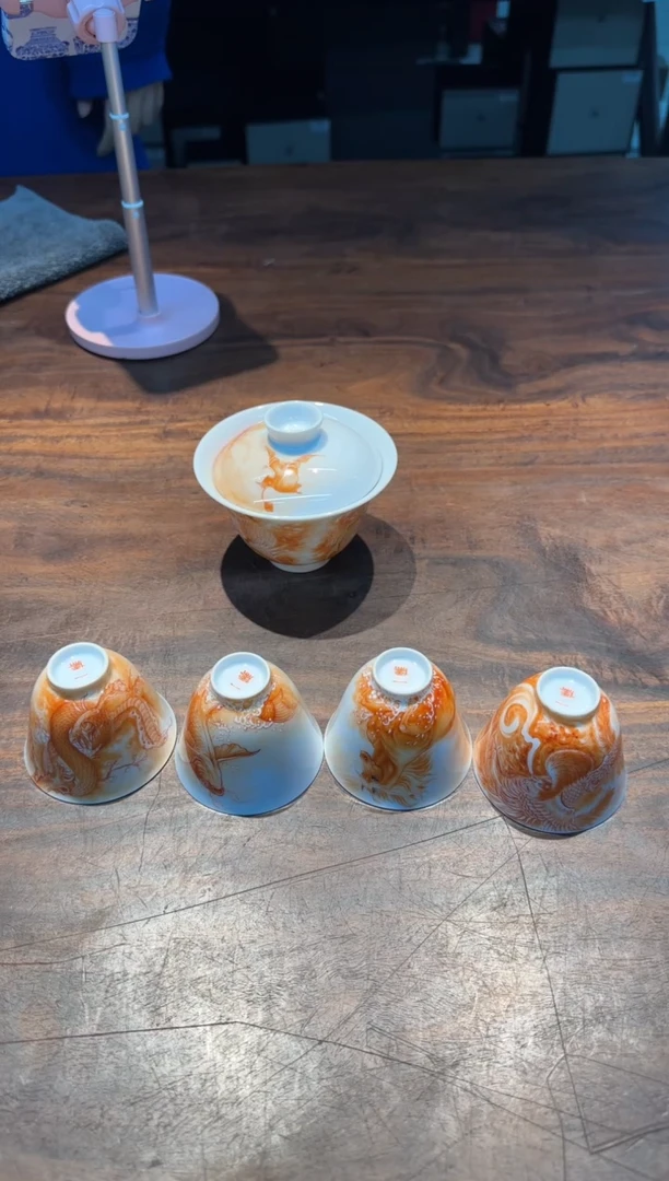 【闪购商品】一儒堂 福来运转 矾红彩瑞兽套组