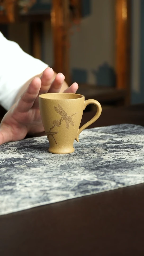 茶杯紫砂68号宜兴紫砂原矿作品