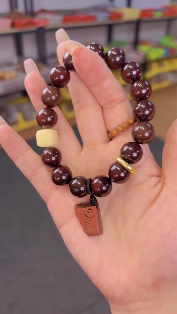 【闪购商品】菩提根/象牙果吊坠紫金鼠德芙单圈