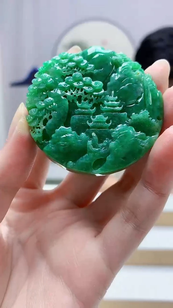 未镶嵌定制翡翠4688zm-毛货挂件111