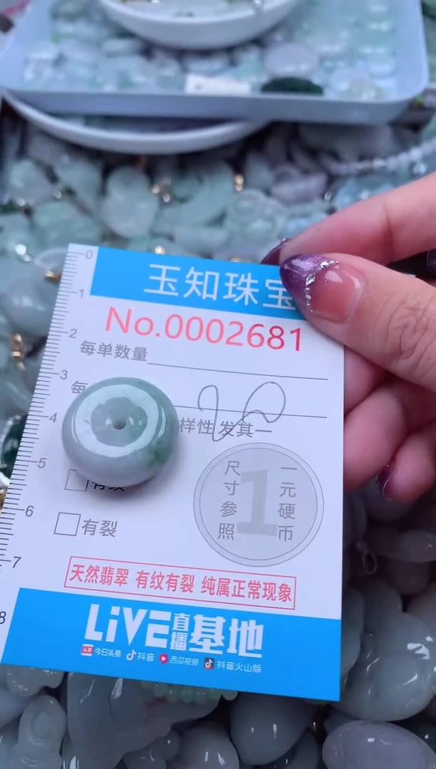 翡翠未镶嵌吊坠(不含链)2681