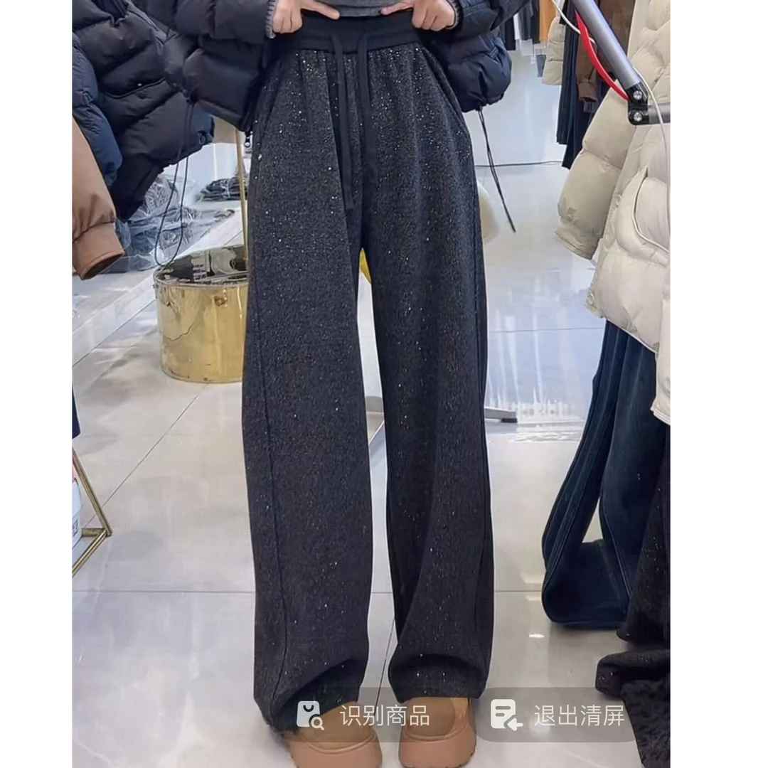 33162冬季新款加厚加绒休闲裤（裤长105厘米左右）