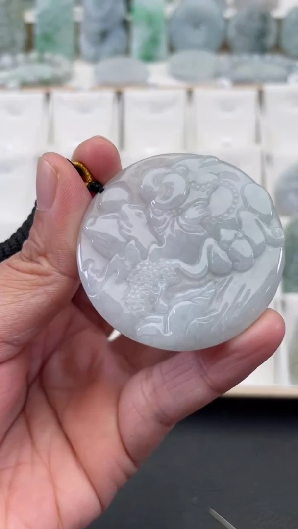 颈饰未镶嵌翡翠天然缅甸翡翠A货502