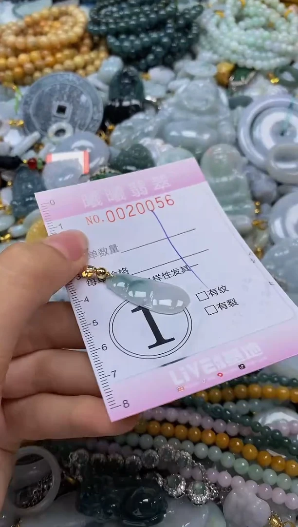 翡翠未镶嵌颈饰闪购0020056