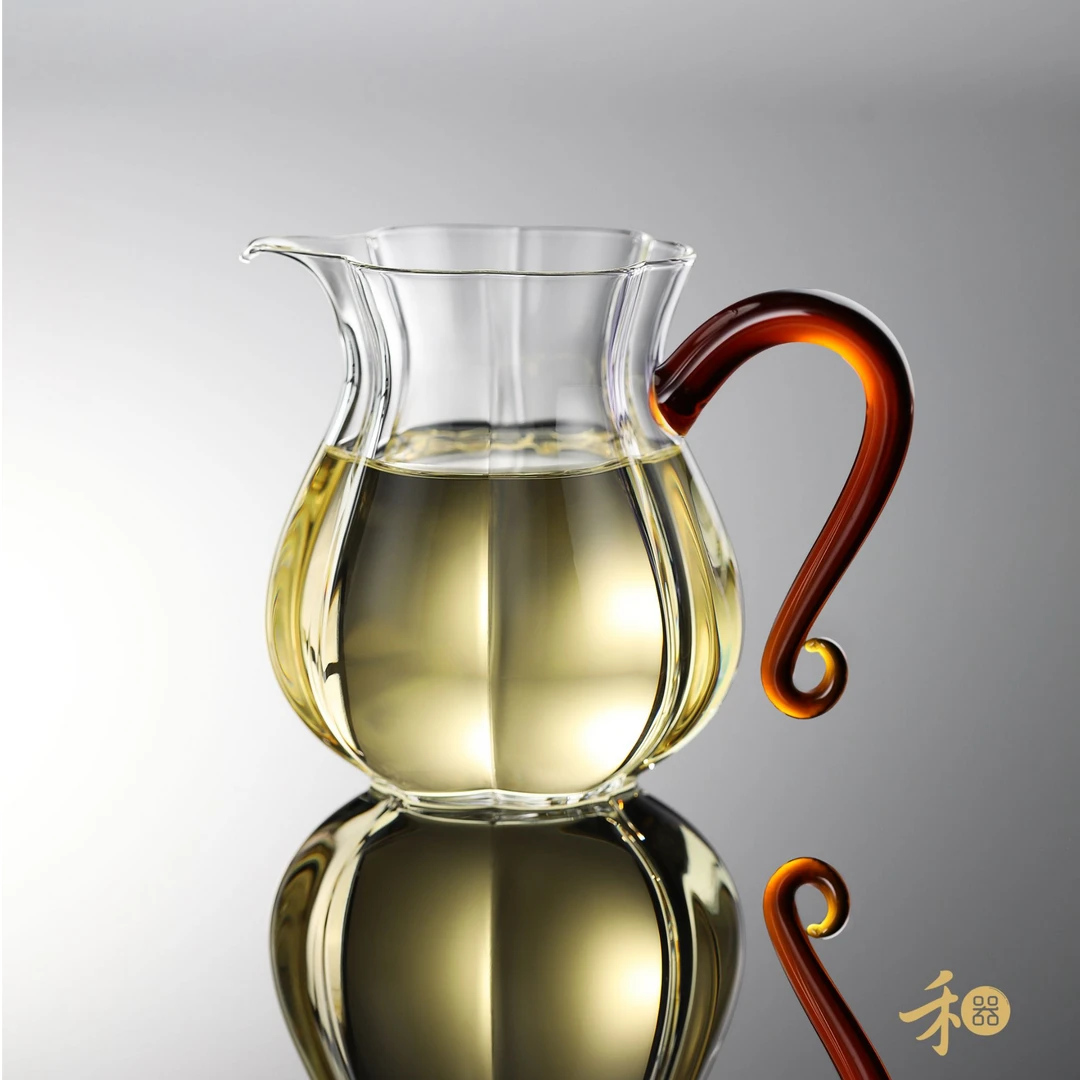 禾器晶彩 蔓妍茶海 琥珀色 高硼硅玻璃公道杯  285ml