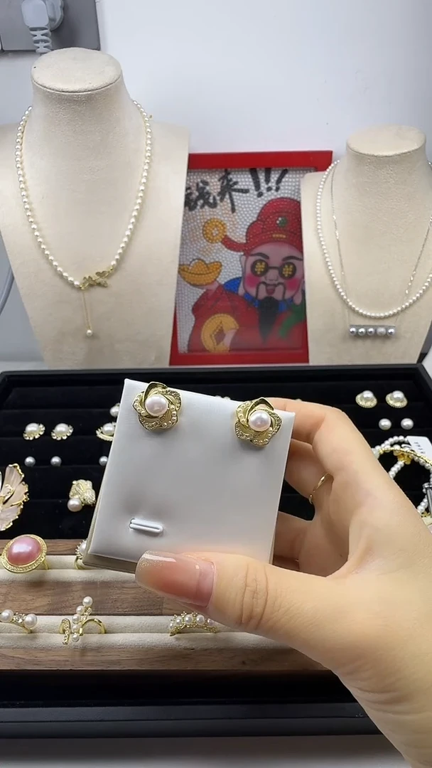 未镶嵌耳饰淡水珍珠1