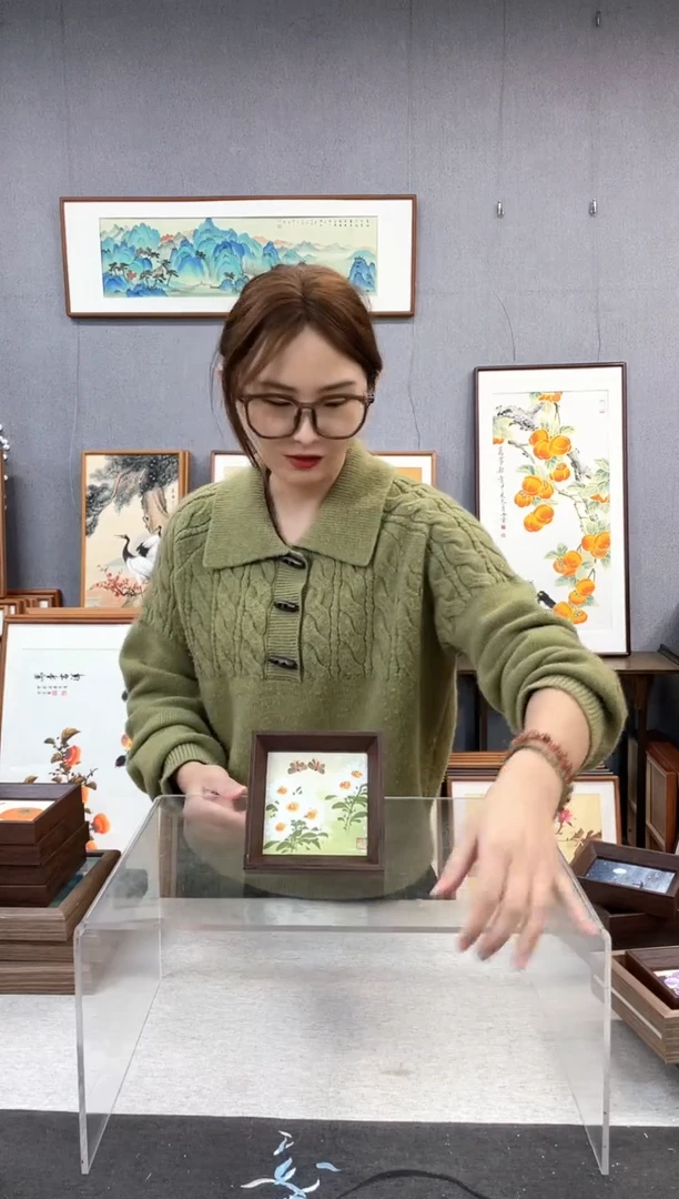 【闪购商品】国画5寸-小摆台作品-小雏菊