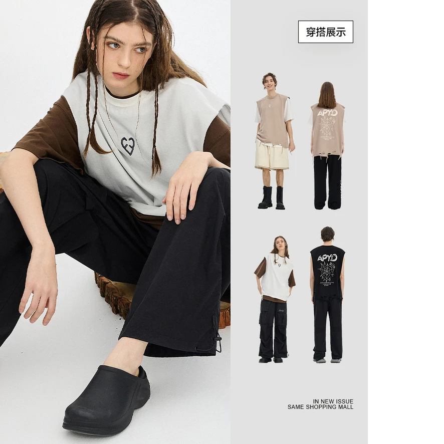 【INXX】APYD 时尚潮牌夏新品背心无袖上衣男女同款APE2050642