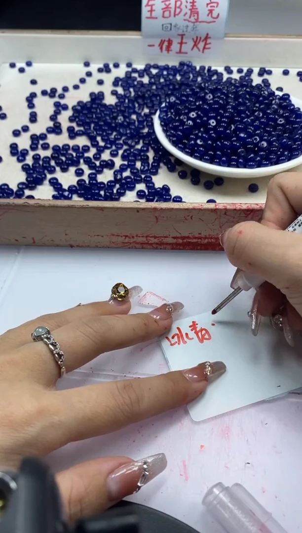 【闪购商品】玛瑙/玉髓颈饰未镶嵌w2239冰青金蓝算盘6*3mm*60颗