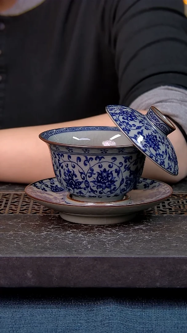 简装家用款1件套 老陶泥开片纹陶瓷茶具