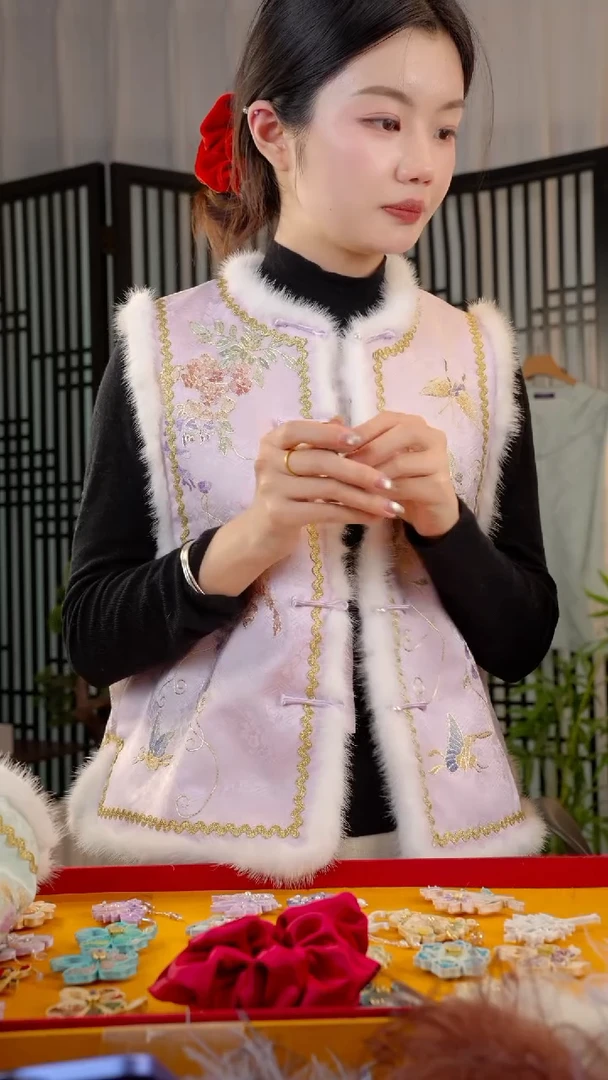 刺绣d****a非遗苏绣绒花手工饰品