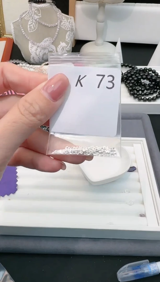 【闪购商品】水晶珠宝半成品银S925镶嵌打包K73