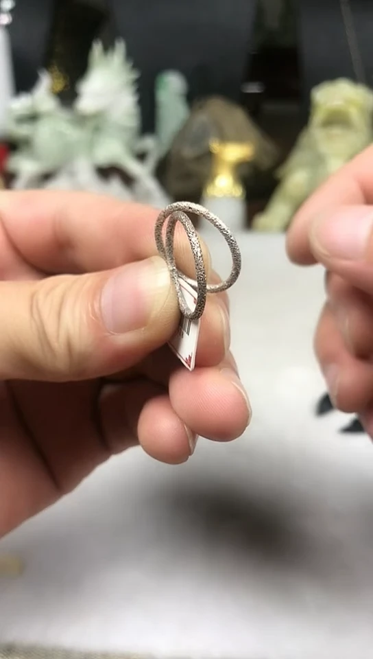 戒指天然锆石银S925镶嵌戒指一对