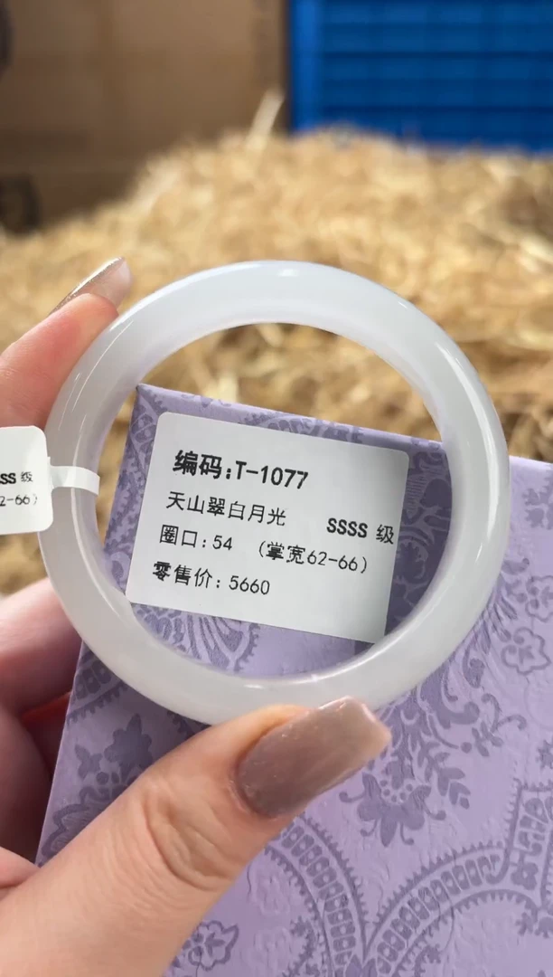 未镶嵌手镯石英质玉T-1077