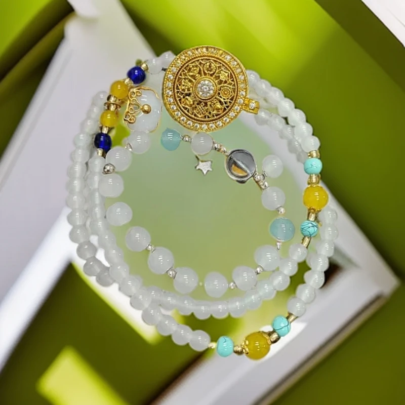 时尚高奢-时来运转八宝罗盘百搭吊坠赠项链a34AK