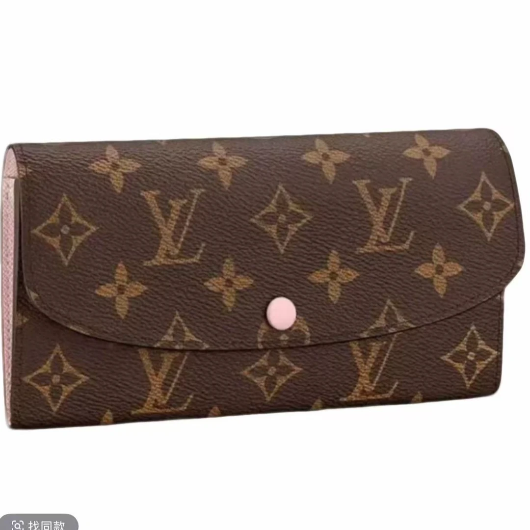 99新 LouisVuitton/路易威登 【安则专属】老花粉豆豆钱包
