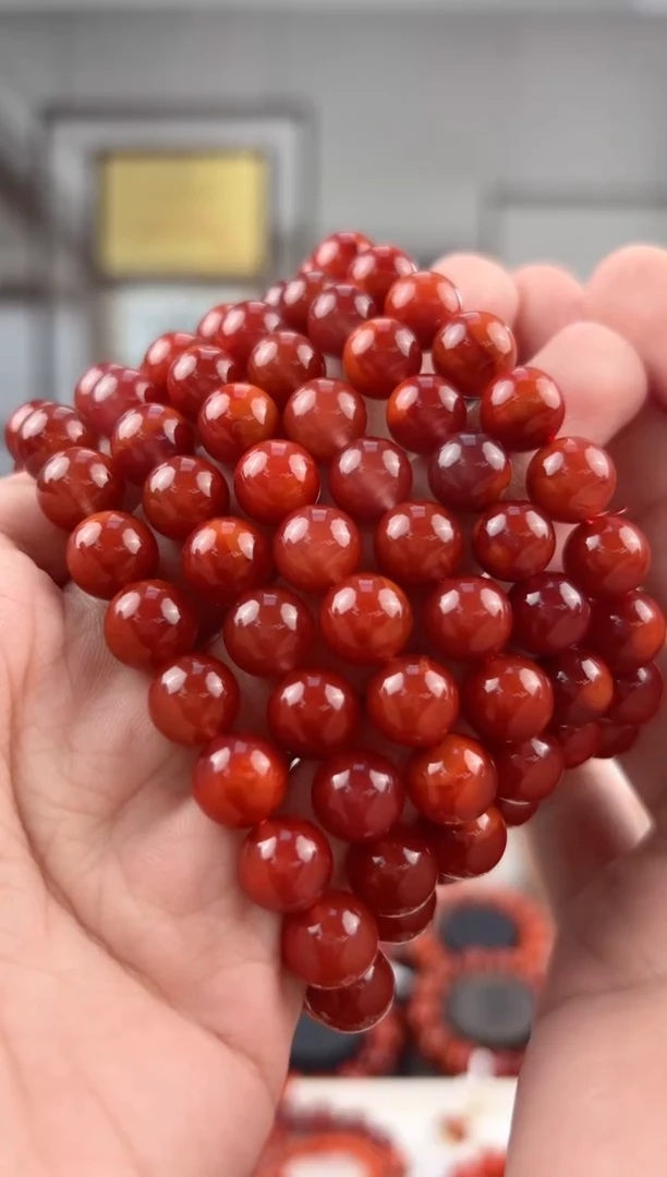 南红玛瑙多圈未镶嵌@T06213@9MM