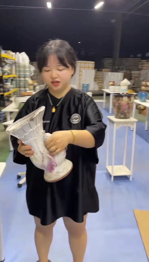 宜兴紫砂粗陶花盆18*28