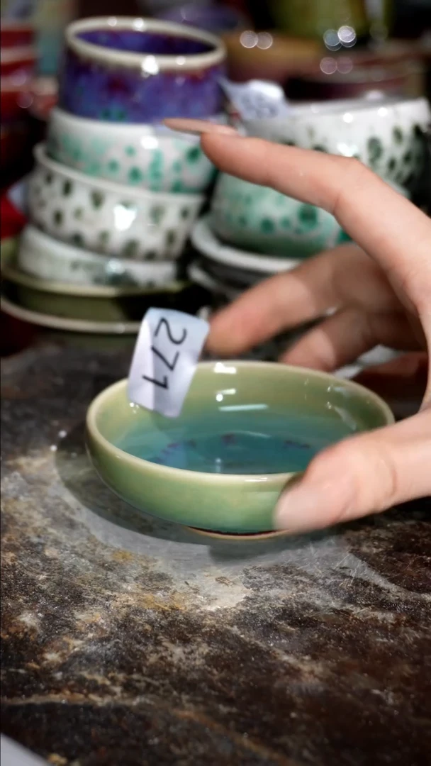 摆件精品窑变钧瓷茶器