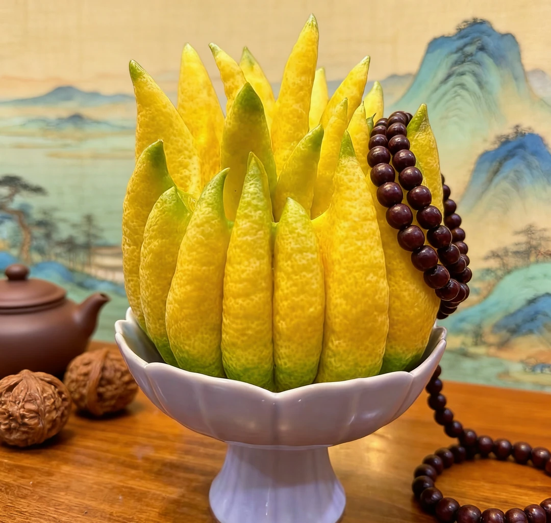 【佛手2斤半以上】精品摆件 可食用观赏 清供礼佛 天然香薰干养植物