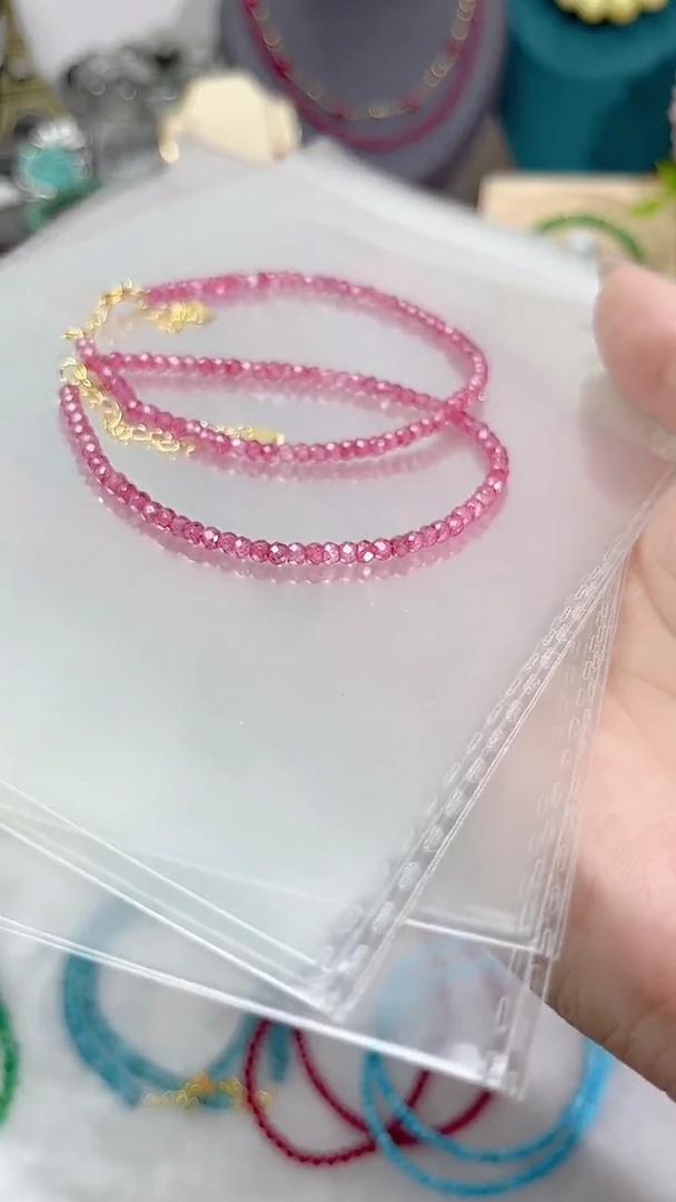 【闪购商品】彩色蓝宝石手链银S925镶嵌怕帕帕拉恰45