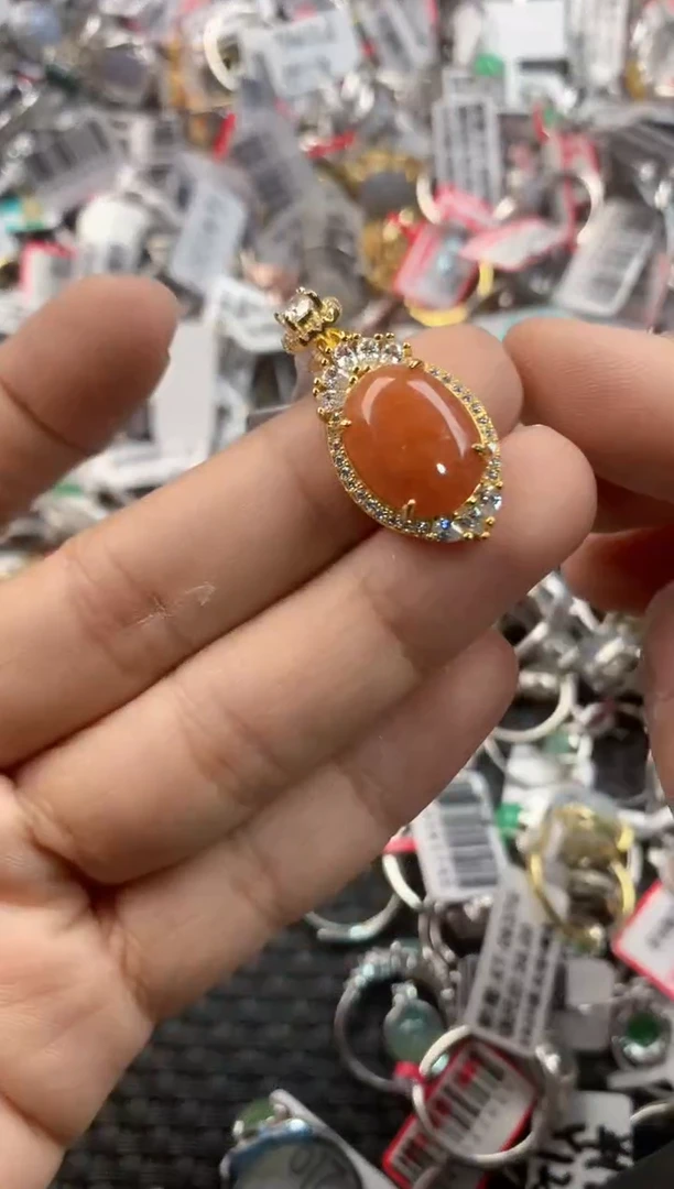 银S925镶嵌戒指翡翠777       4