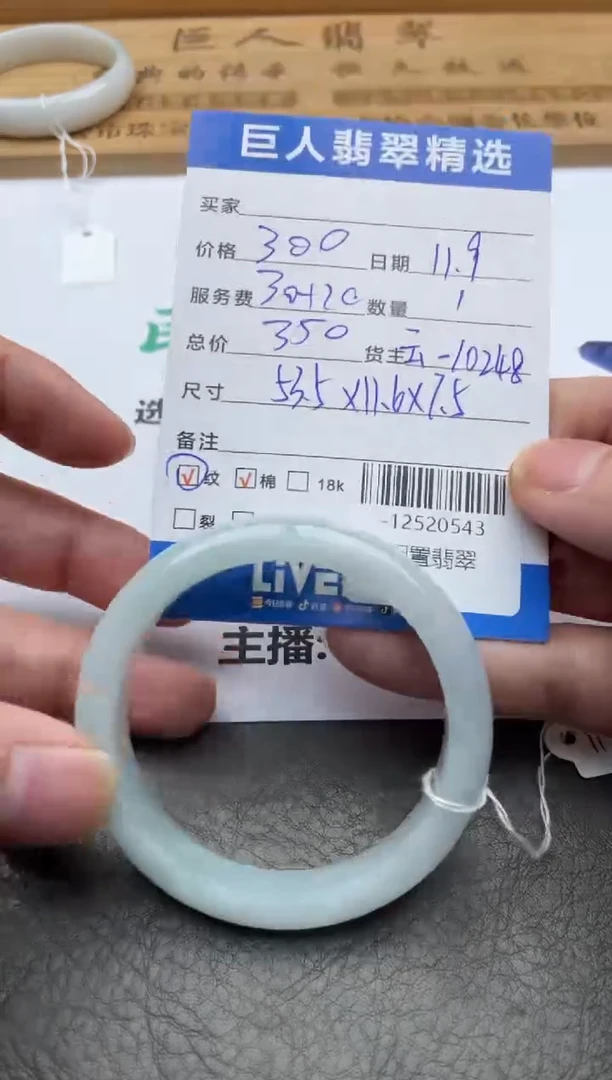 颈饰未镶嵌翡翠手镯多人-12520543