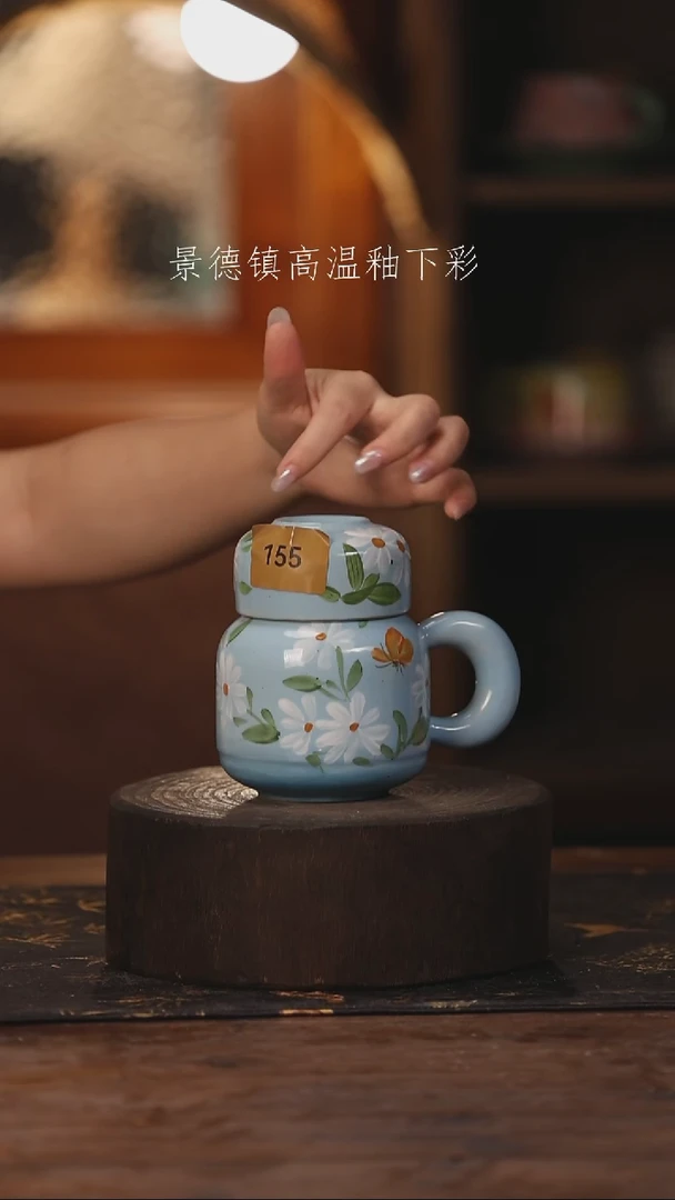 陶瓷景德镇高温釉下手绘陶瓷155