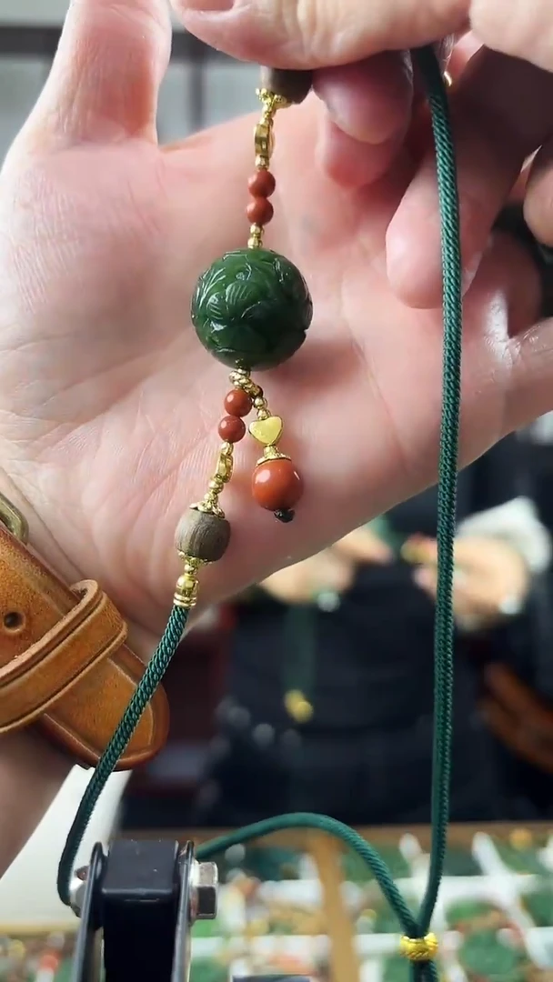 颈饰未镶嵌和田玉转运珠