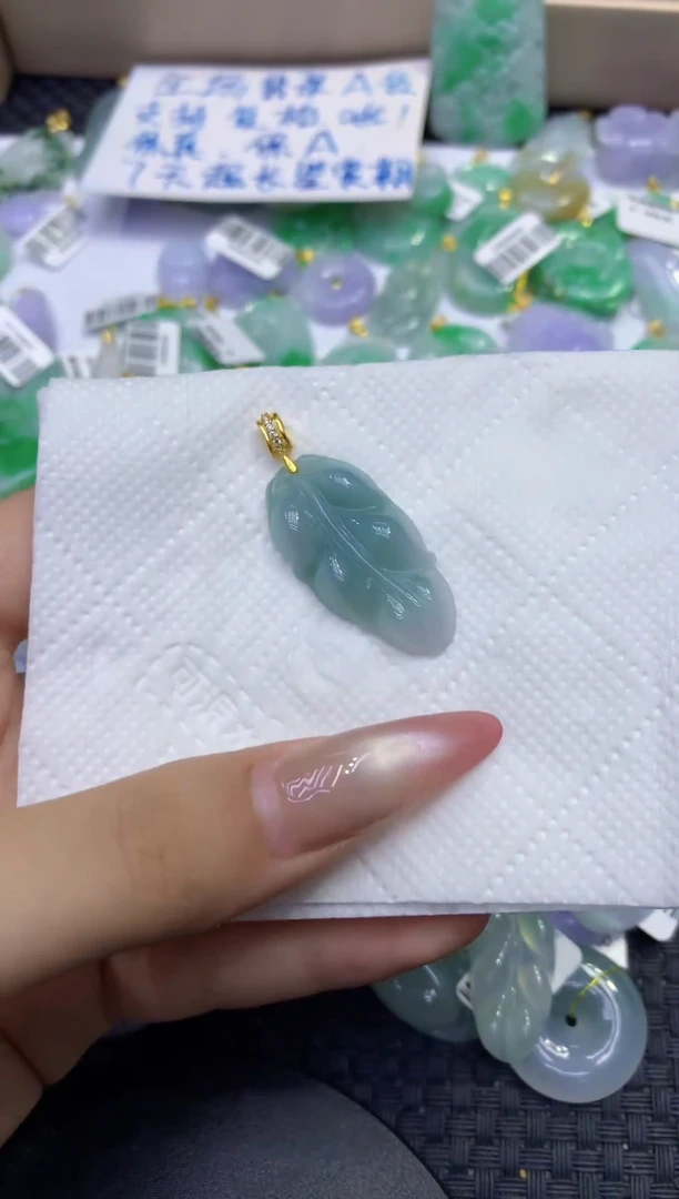 颈饰未镶嵌翡翠天然缅甸A货翡翠