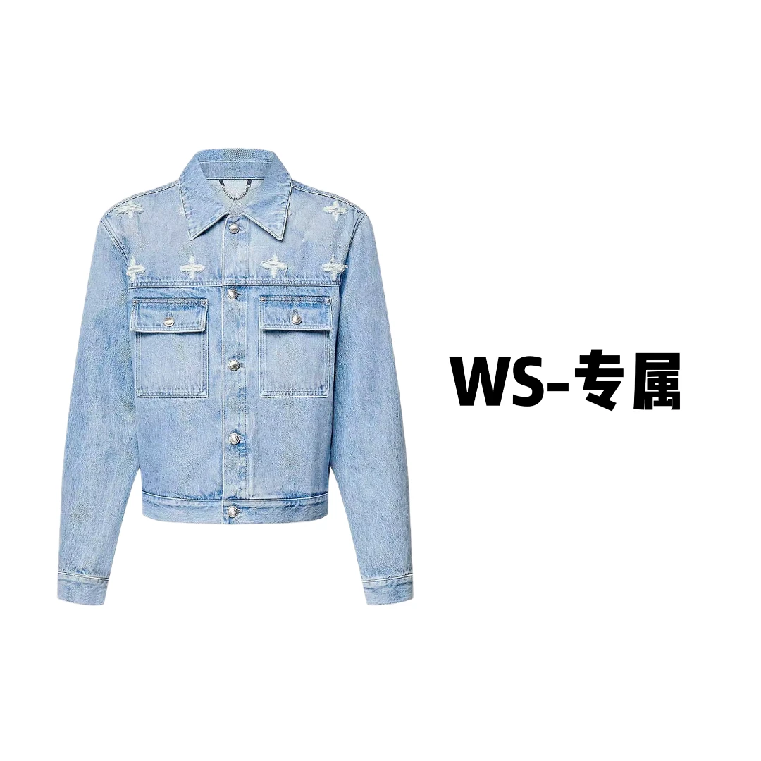 WS-专属 老登五星牛仔外套