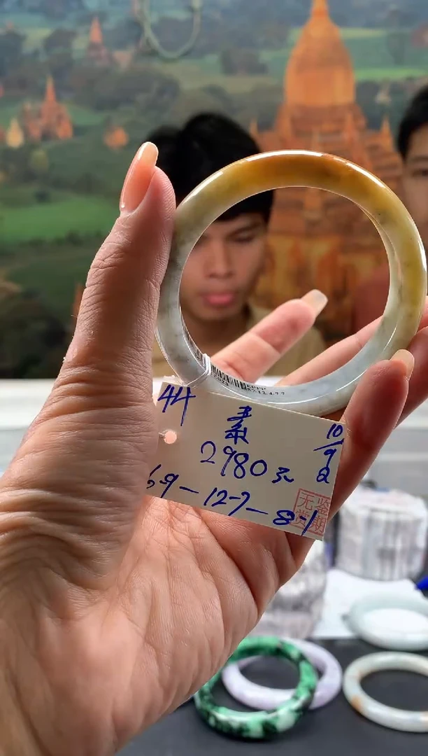 未镶嵌手镯翡翠素翡翠手镯 下单联系小耳机#44