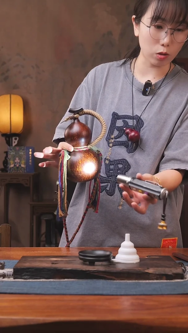 1527号精品大漆葫芦防腐防渗装水茶酒