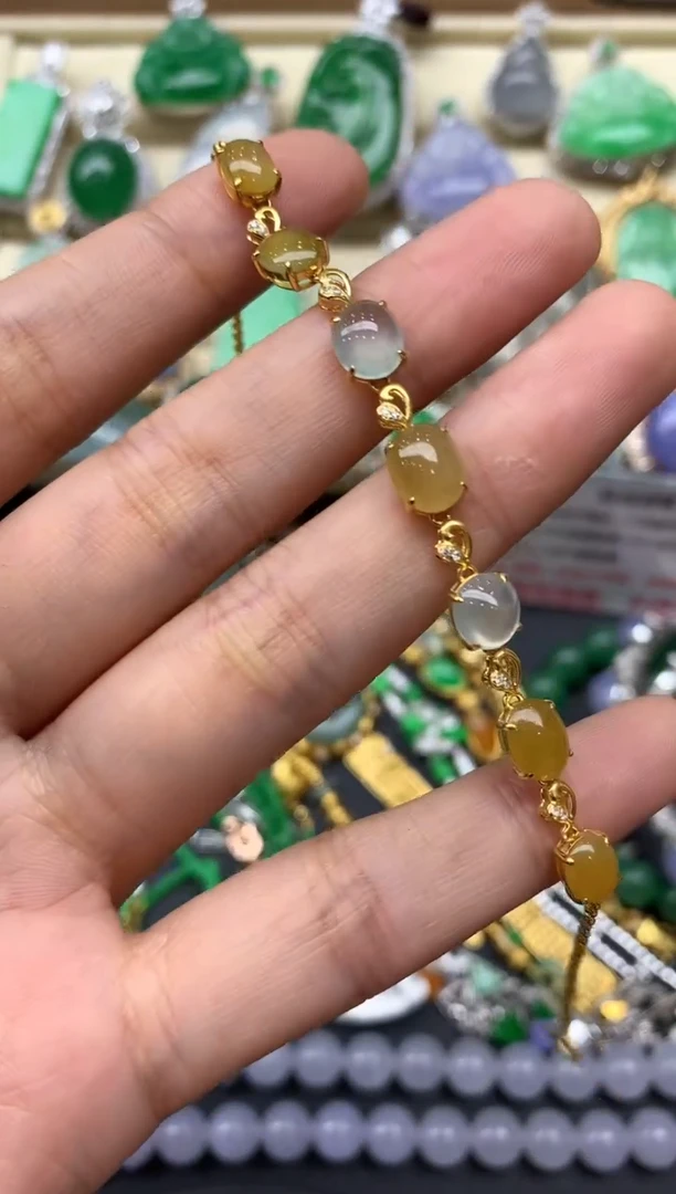 未镶嵌手链翡翠258-中国好珍宝