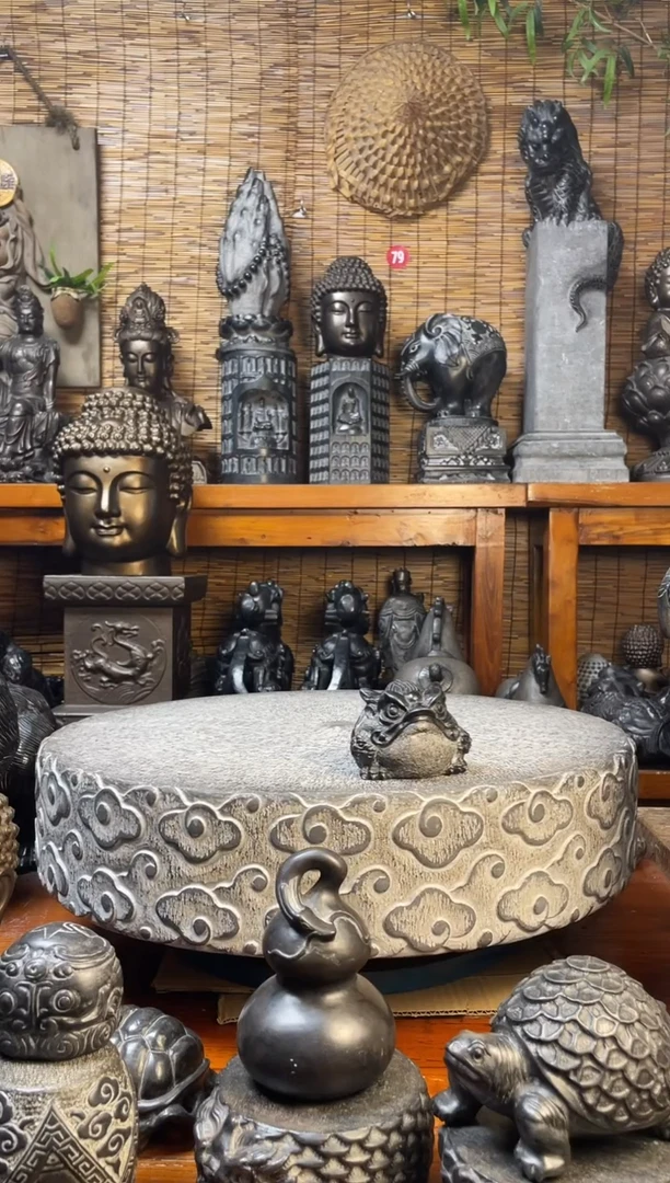 石材10金蟾天然青石雕刻