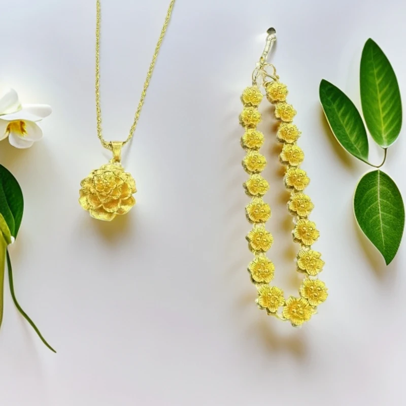 【王总】牡丹花吊坠赠手链